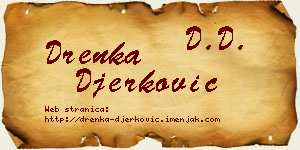 Drenka Đerković vizit kartica